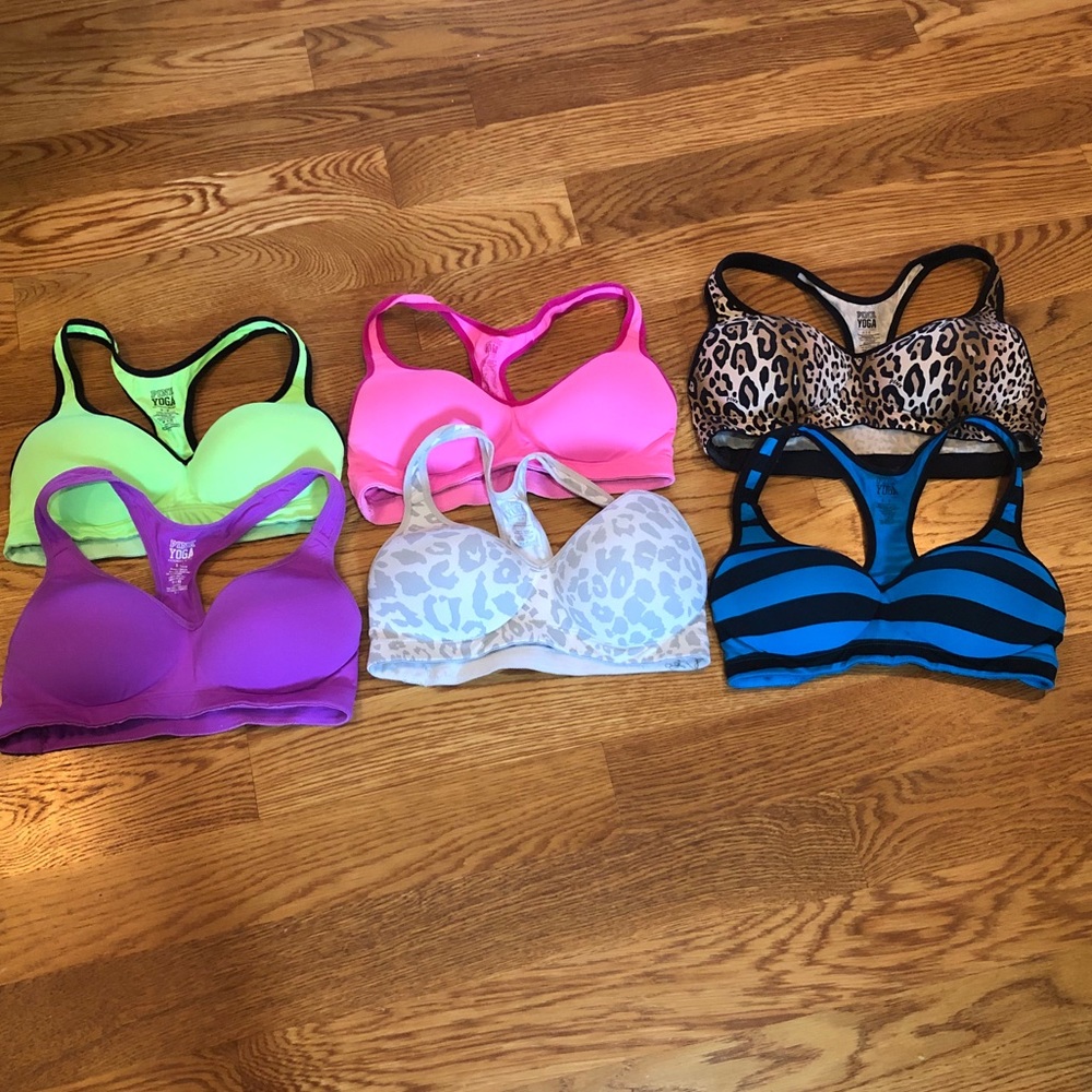 Victoria Secret Pink Yoga Push Up LOT OF 6